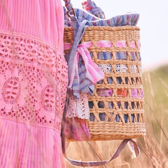LoveShackFancy Bags Loveshackfancy Wrigley Straw Bucket Bag Poshmark